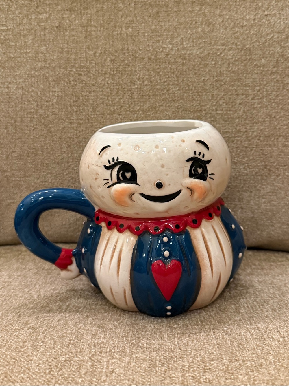 Johanna Parker Fourth 4th of July Carnival Cottage Mug Moon Heart Design New